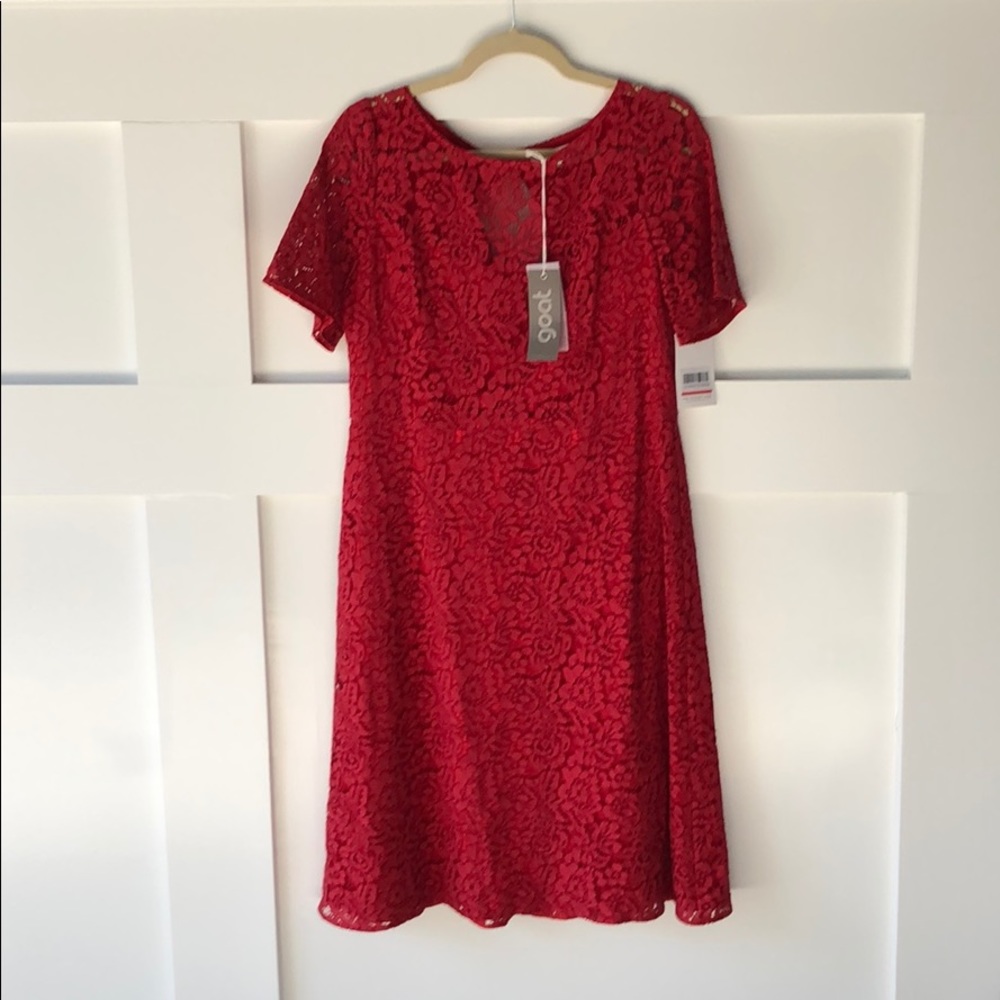 Goat red cocktail dress